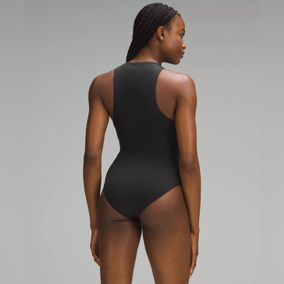 New Lululemon Wundermost Ultra-Soft High-Neck Sleeveless Bodysuit XS Black $68 - Picture 2 of 9